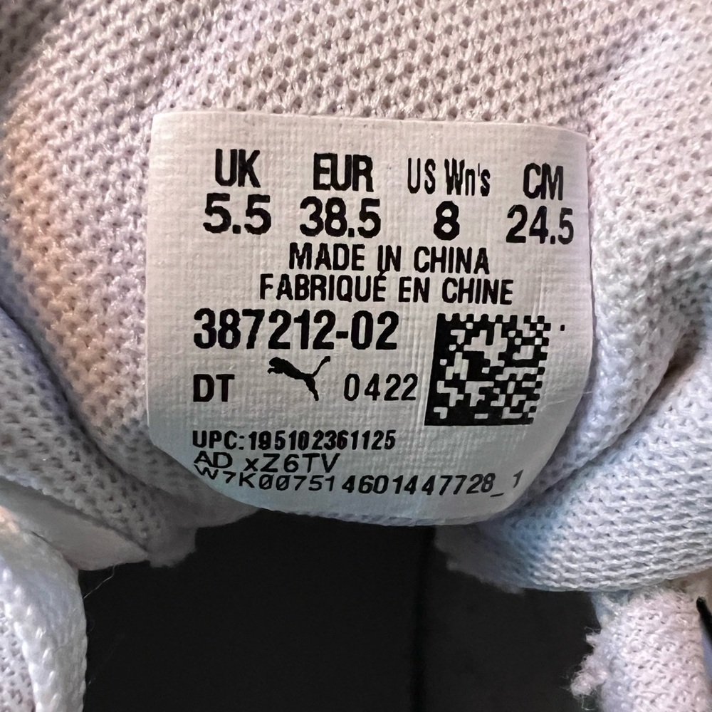 Puma Classic White and Black Platform Sneakers - Picture 6 of 6